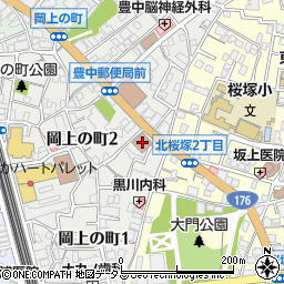 豊中市消防局　救急救命課周辺の地図