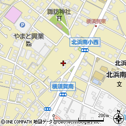 静岡県浜松市浜名区横須賀34周辺の地図