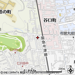 兵庫県宝塚市仁川台262周辺の地図