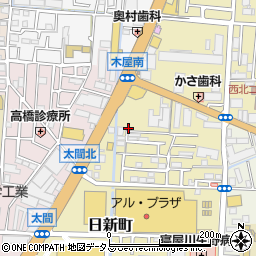 大阪府寝屋川市日新町21-8周辺の地図
