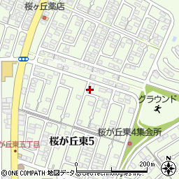岡山県赤磐市桜が丘東5丁目5-58周辺の地図
