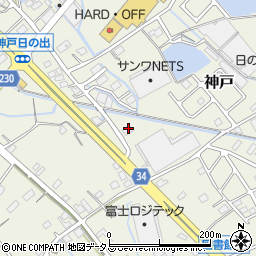 静岡県榛原郡吉田町神戸412周辺の地図