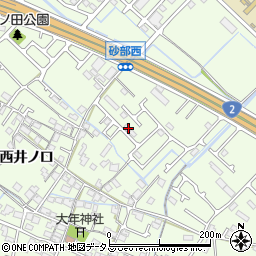 兵庫県加古川市東神吉町西井ノ口208-13周辺の地図