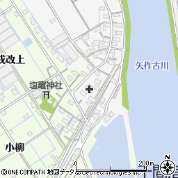 愛知県西尾市一色町松木島下汐田144周辺の地図