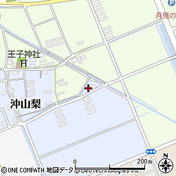 静岡県袋井市沖山梨300周辺の地図
