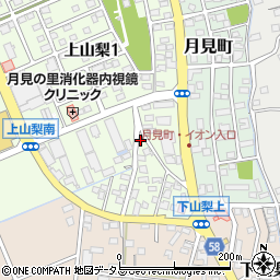 静岡県袋井市上山梨240周辺の地図
