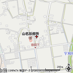 静岡県袋井市春岡593-1周辺の地図
