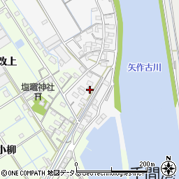 愛知県西尾市一色町松木島下汐田147周辺の地図