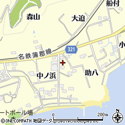 愛知県西尾市東幡豆町中ノ浜74周辺の地図