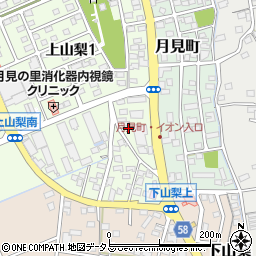 静岡県袋井市上山梨505-1周辺の地図