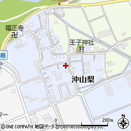 静岡県袋井市沖山梨159周辺の地図