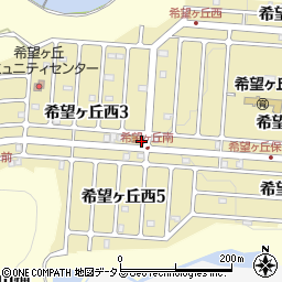 三重県伊賀市希望ヶ丘西周辺の地図