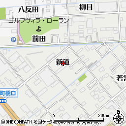 愛知県豊橋市下地町新道周辺の地図