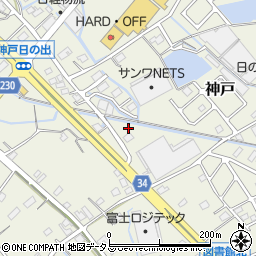静岡県榛原郡吉田町神戸420周辺の地図