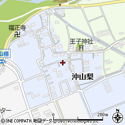 静岡県袋井市沖山梨160-5周辺の地図