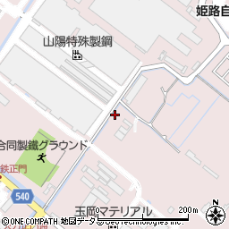 兵庫県姫路市飾磨区中島2105周辺の地図
