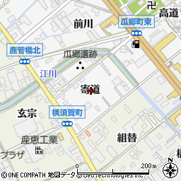 愛知県豊橋市瓜郷町寄道周辺の地図
