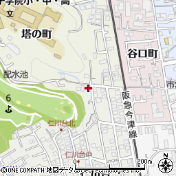 兵庫県宝塚市仁川台362-1周辺の地図
