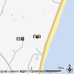 愛知県知多郡美浜町北方白山周辺の地図