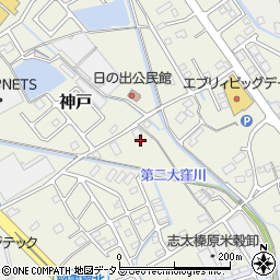 静岡県榛原郡吉田町神戸284周辺の地図