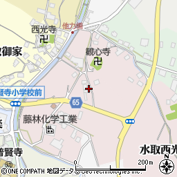 京都府京田辺市水取地蔵講周辺の地図