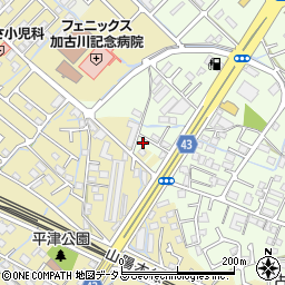 兵庫県加古川市東神吉町西井ノ口623周辺の地図