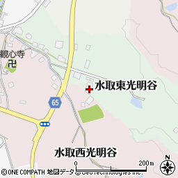 京都府京田辺市水取東光明谷27周辺の地図