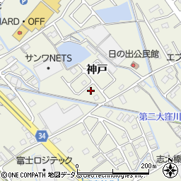 静岡県榛原郡吉田町神戸440周辺の地図