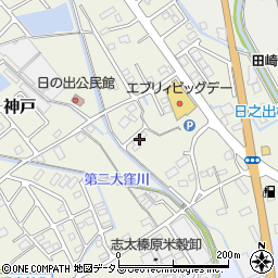 静岡県榛原郡吉田町神戸210周辺の地図