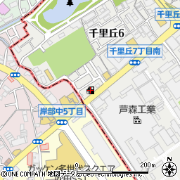 ＥＮＥＯＳ千里丘ＳＳ周辺の地図