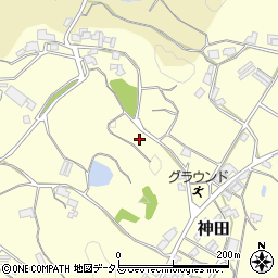 岡山県赤磐市神田周辺の地図