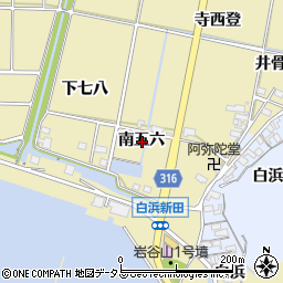 愛知県西尾市吉良町白浜新田南五六周辺の地図