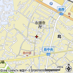 兵庫県高砂市米田町島周辺の地図