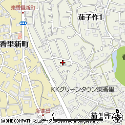 大阪府枚方市茄子作3丁目5周辺の地図