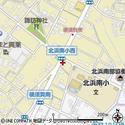 静岡県浜松市浜名区横須賀108-1周辺の地図
