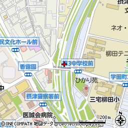 柳田橋周辺の地図