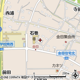 愛知県豊橋市石巻町奥屋敷4周辺の地図