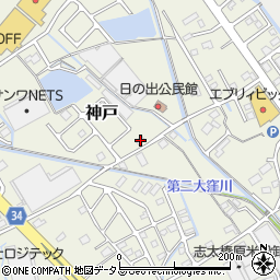 静岡県榛原郡吉田町神戸460周辺の地図