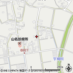 静岡県袋井市春岡599-1周辺の地図