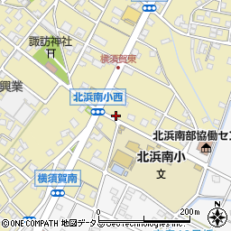 静岡県浜松市浜名区横須賀132周辺の地図