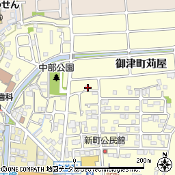 兵庫県たつの市御津町苅屋282周辺の地図
