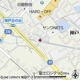 静岡県榛原郡吉田町神戸416周辺の地図