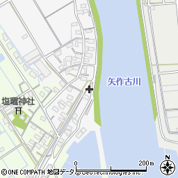 愛知県西尾市一色町松木島下汐田164周辺の地図