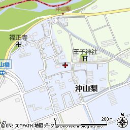 静岡県袋井市沖山梨174周辺の地図