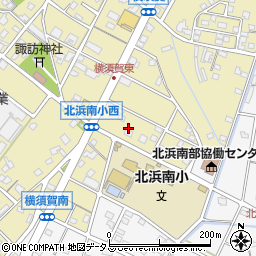 静岡県浜松市浜名区横須賀134-1周辺の地図