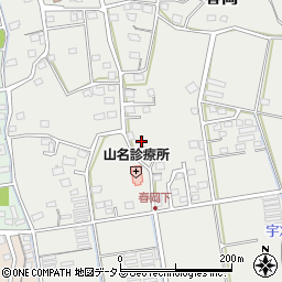 静岡県袋井市春岡564-3周辺の地図