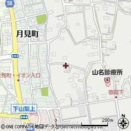 静岡県袋井市春岡526周辺の地図