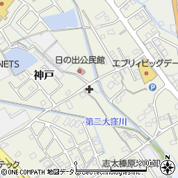 静岡県榛原郡吉田町神戸283-1周辺の地図