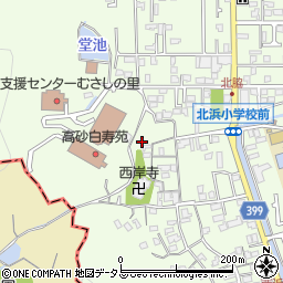 兵庫県高砂市北浜町西浜周辺の地図