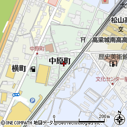 岡山県高梁市中原町1424周辺の地図